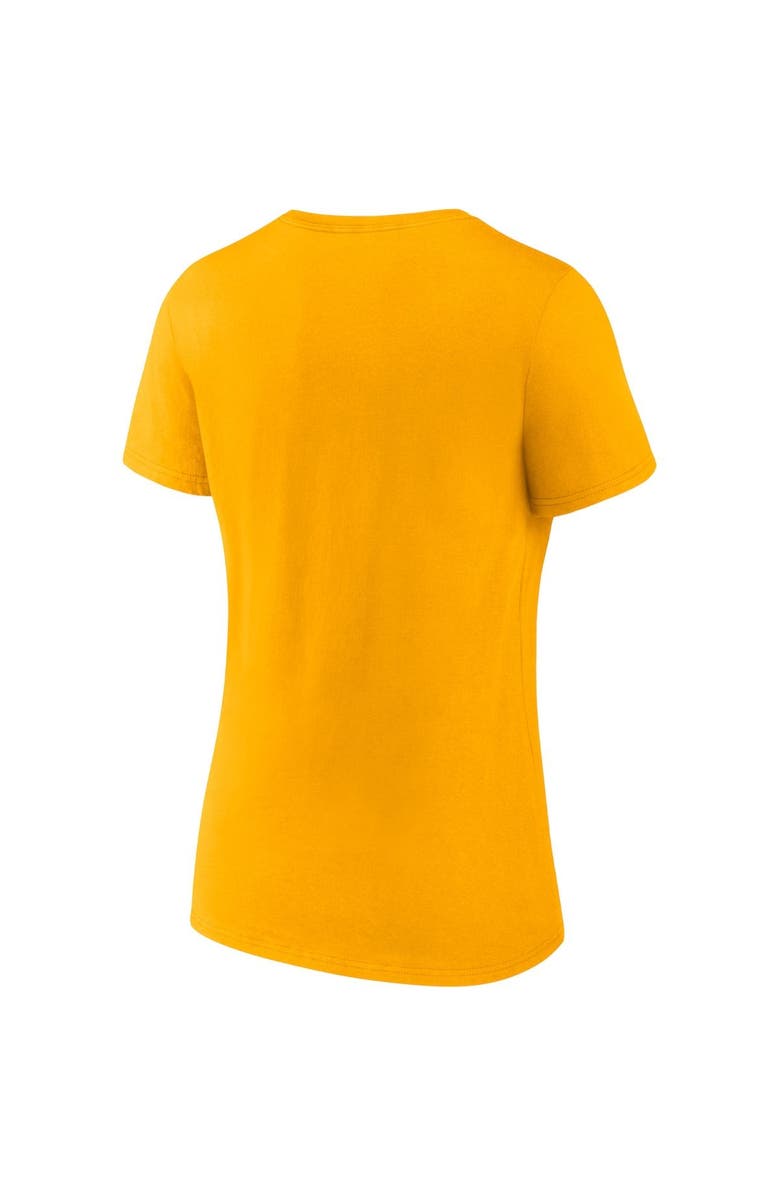 FANATICS Women's Fanatics Branded Gold/Heathered Gray Nashville Predators 2-Pack V-Neck T-Shirt Set, Alternate, color, Gold