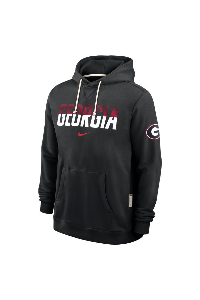Men's Nike Black Georgia Bulldogs 2026 Sideline Standard Issue Dri-FIT Hoodie, Alternate, color, Black