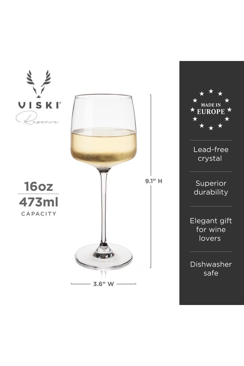 Reserve Julien Crystal Chardonnay Glasses Set of 4, Alternate, color, Clear