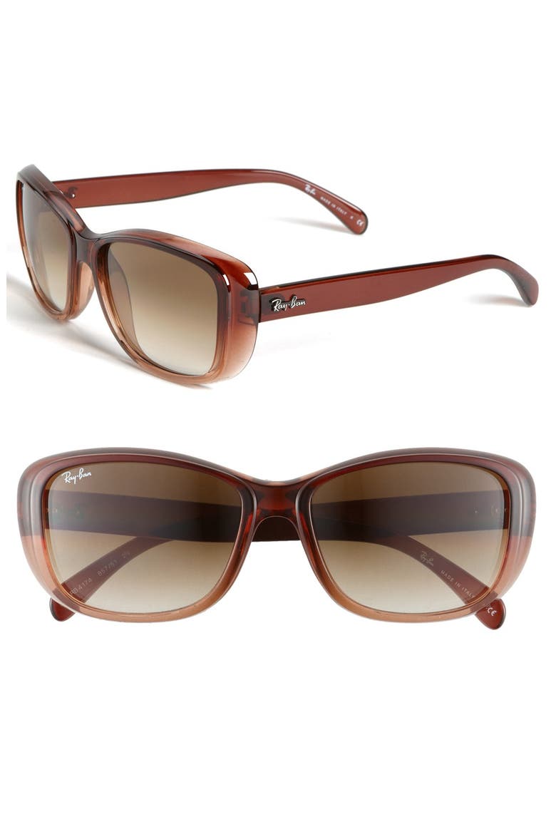 'Classic' 56mm Sunglasses, Main, color, BROWN GRADIENT