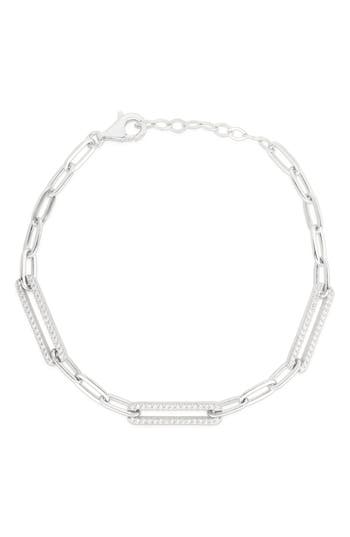 Sphera Milano Paper Clip Chain Bracelet In Silver