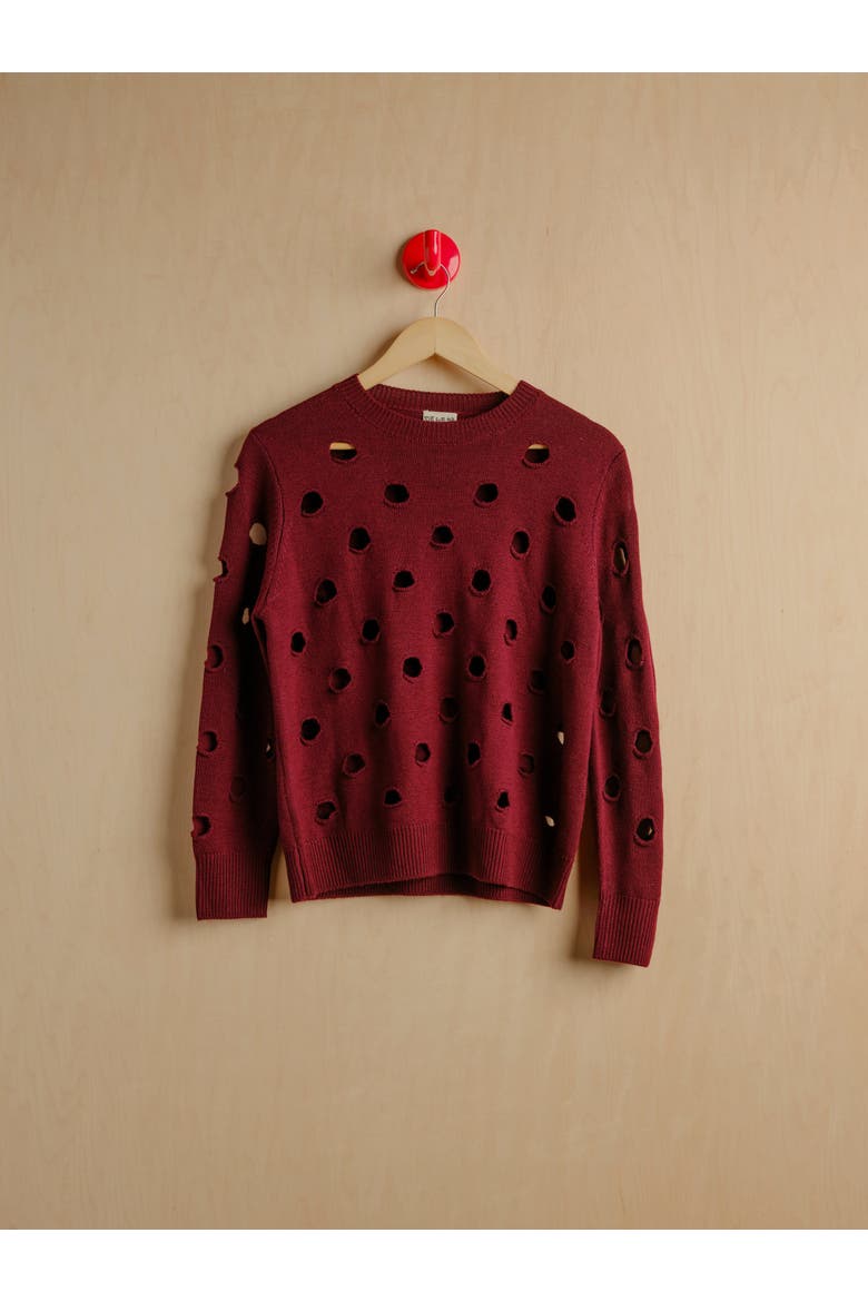 Bind Off Merino Crew Sweater, Alternate, color, Nightshade