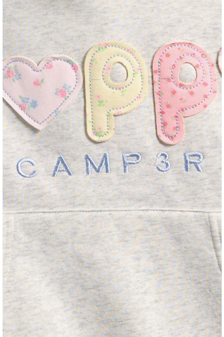 Kids' Puff Series Logo Cotton Blend Hoodie, Alternate, color, HEATHER GRAY