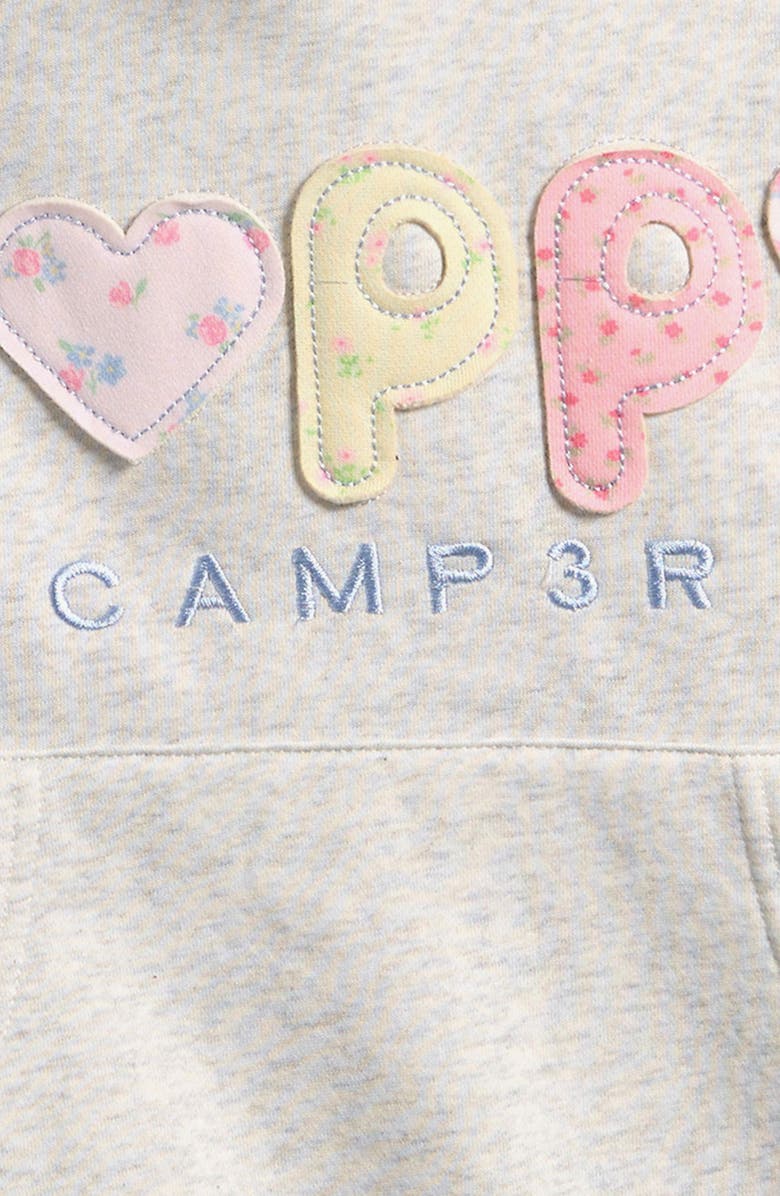 HAPPY CAMP3R Kids' Puff Series Logo Cotton Blend Hoodie, Alternate, color, Heather Gray