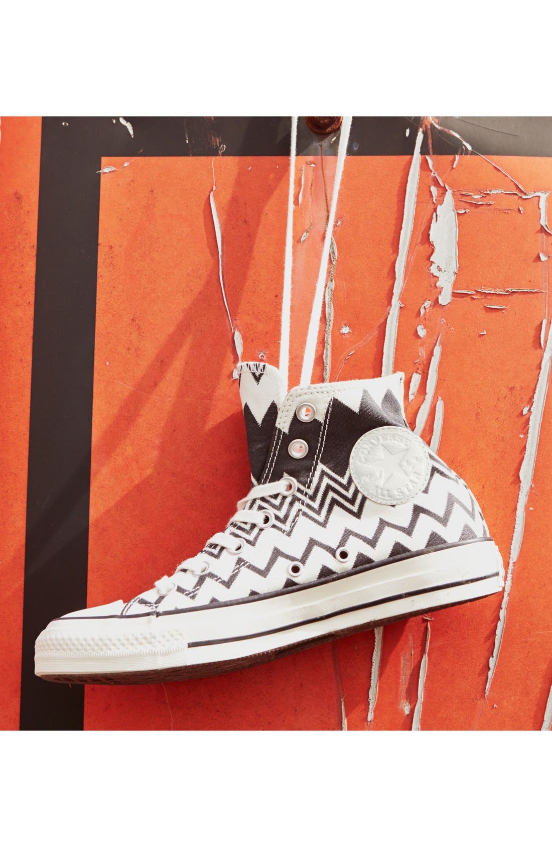x Missoni Chuck Taylor® All Star® High Top Sneaker, Alternate, color, BLACK/ EGRET