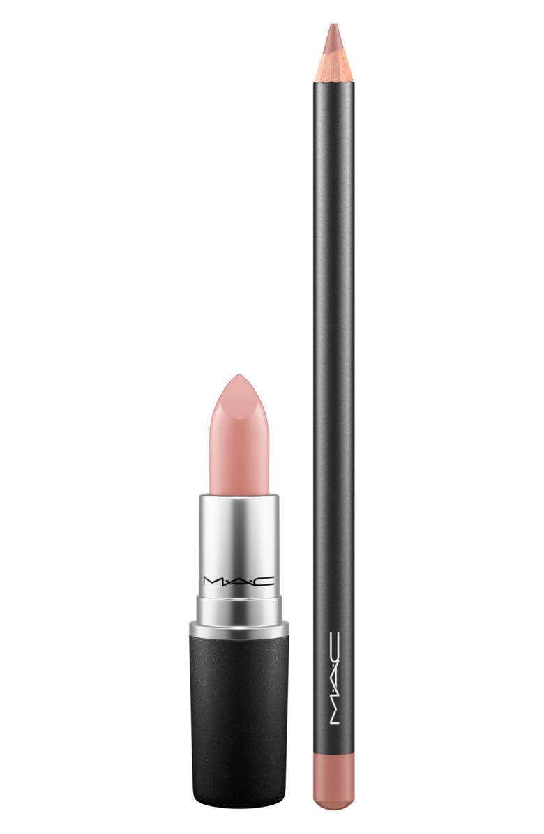 MAC Cosmetics MAC Blanketed in Pink Lip Pencil & Amplified Lipstick Set, Main, color, 