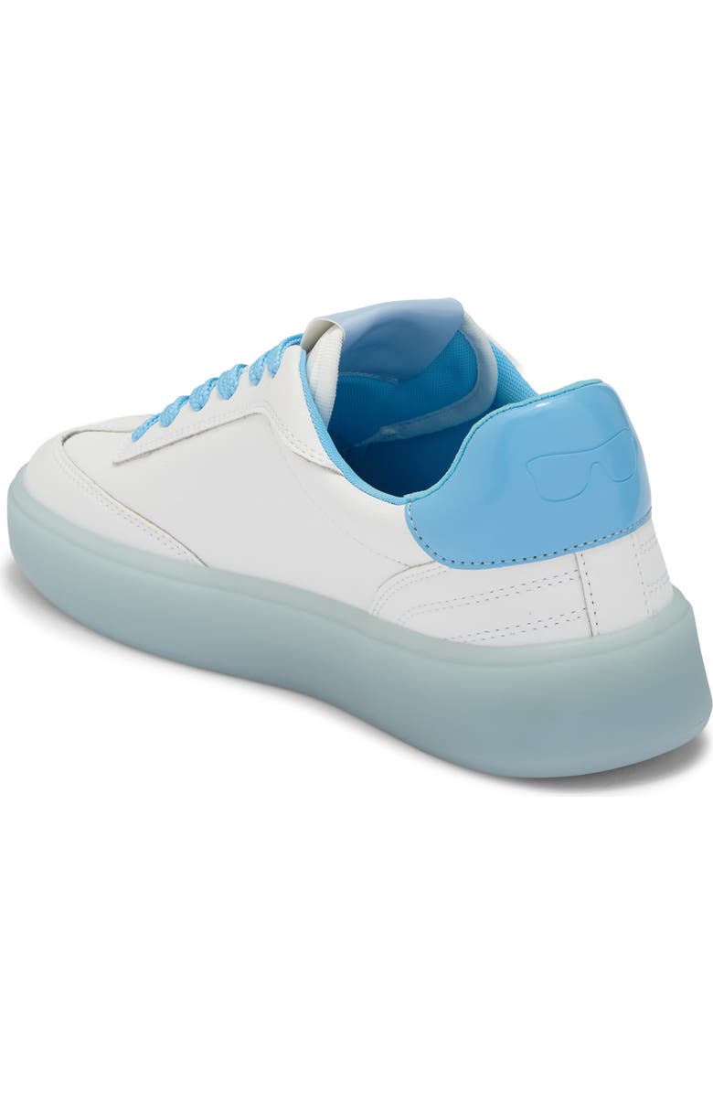 KARL LAGERFELD PARIS Sumava Sneaker, Alternate, color, Bright White/ Baltic Blue