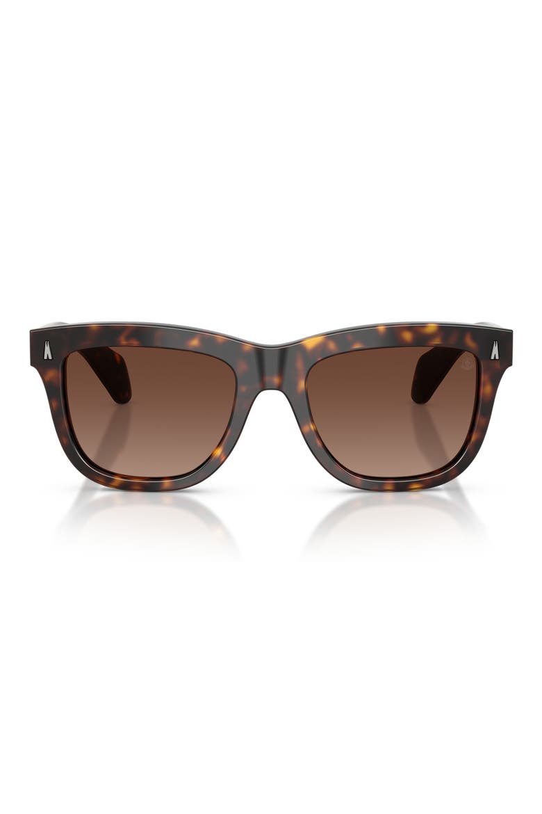 Bronzz 52mm Polarized Gradient Pillow Sunglasses, Main, color, HAVANA / POLAR LIGHT BROWN