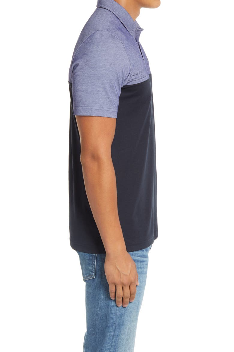 Old Fashioned Colorblock Piqué Polo, Alternate, color, HEATHER SKIPPER