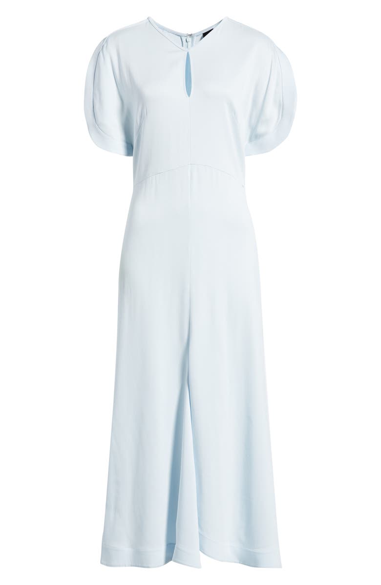 BOSS Denaz High Low Midi Dress, Alternate, color, Pale Lagoon