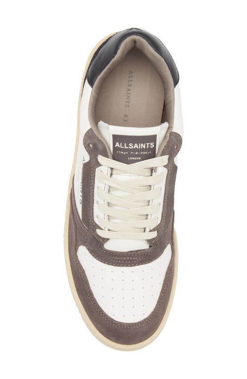 Shop Allsaints Regan Low Top Sneaker In White/grey/black