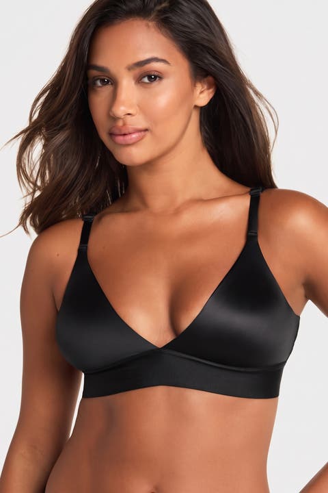 Stretch Satin Triangle Bralette