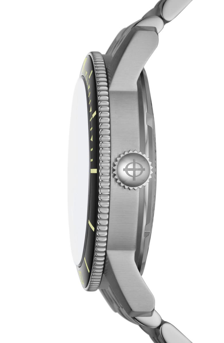 Zodiac Skin Diver Automatic Stainless Steel Watch, 39mm, Alternate, color, Silver