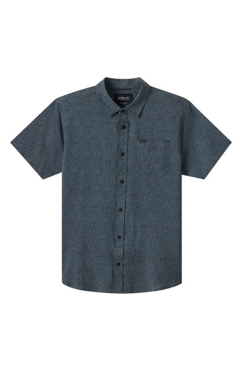 TRVLR Performance Short Sleeve Button-Up Shirt