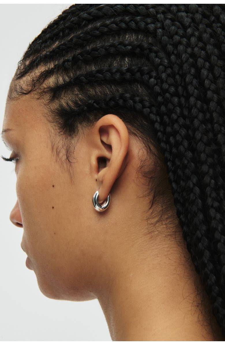67jewelry Mini Puffs, Alternate, color, Polished Silver