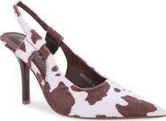 BERNESS Faux Suede Slingback Stiletto Pump