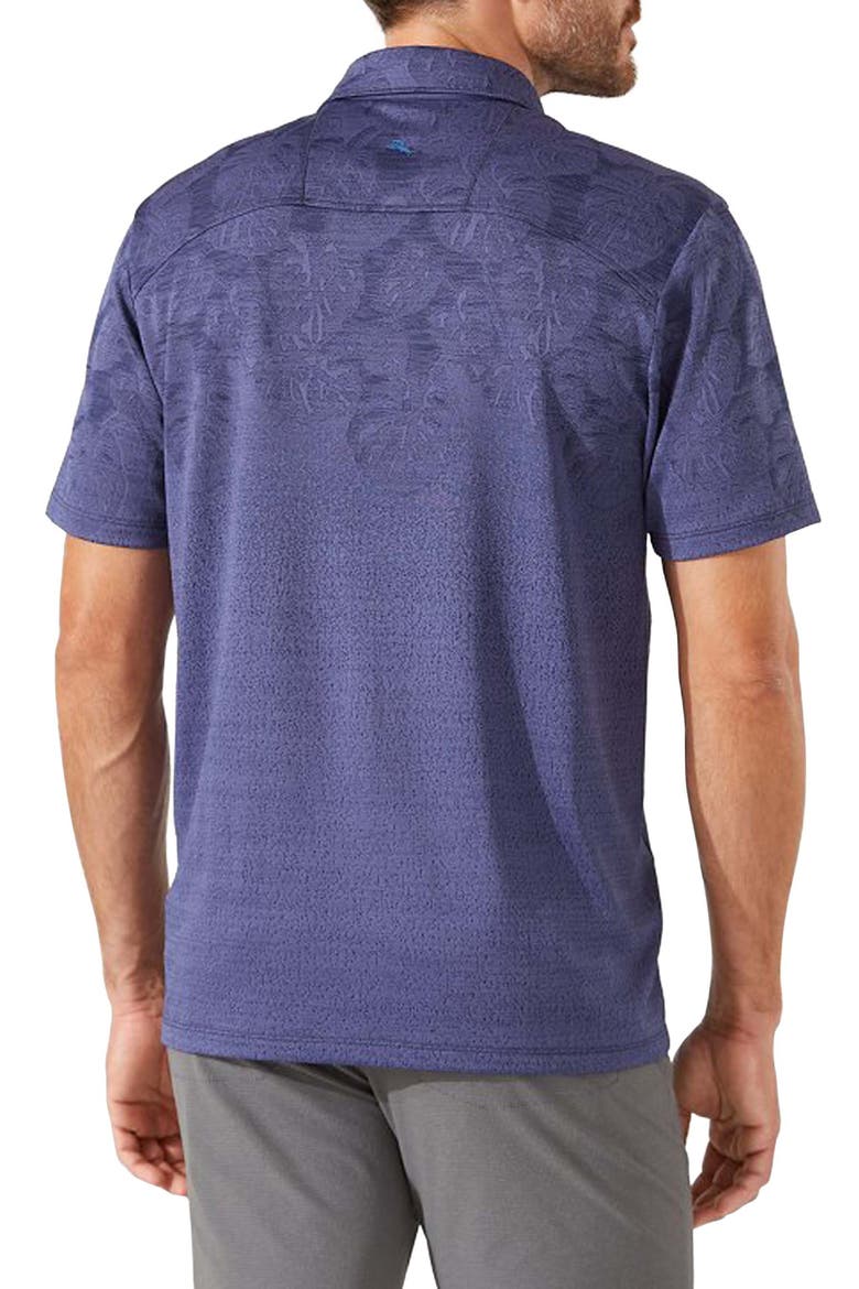 Palm Coast Tropic Fade Polo, Alternate, color, DARK SAPPHIRE