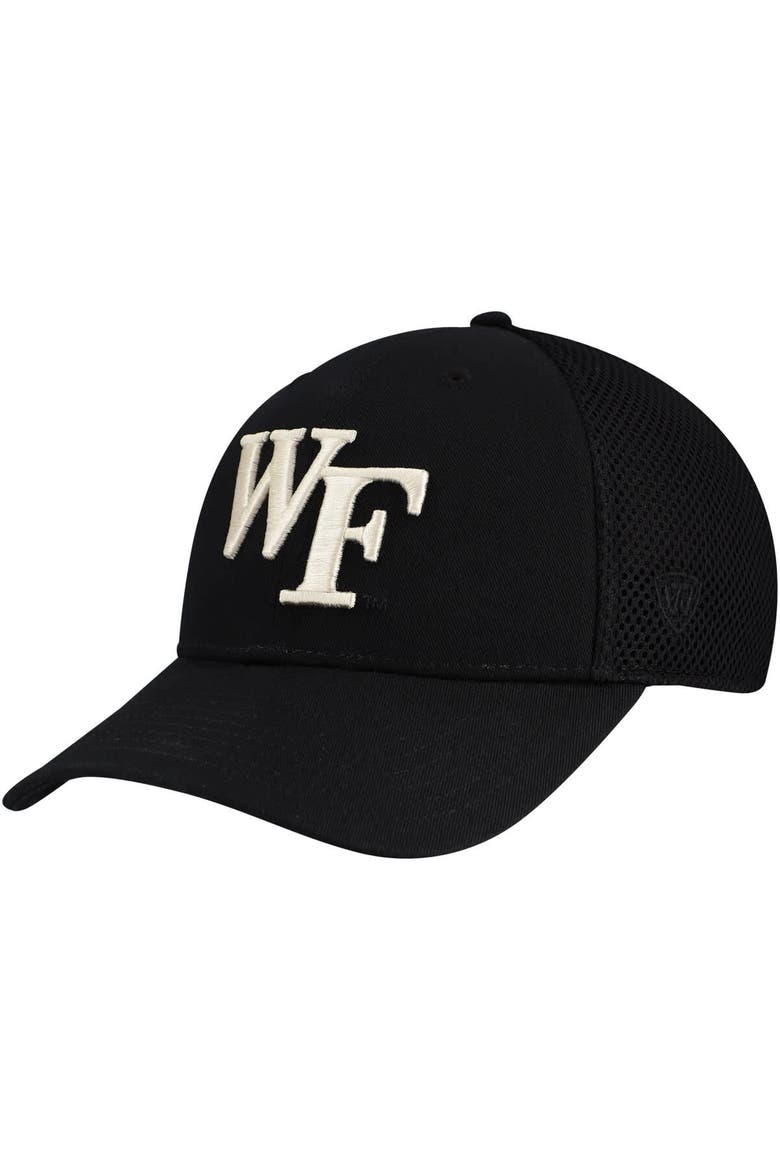Men's Top of the World Black Wake Forest Demon Deacons Spacer Flex Hat, Main, color, Black