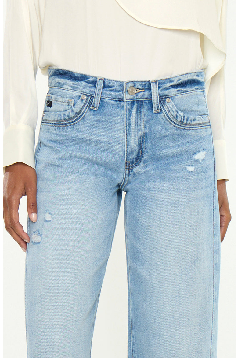 Selma Mid Rise Wide Jeans, Alternate, color, Medium Light