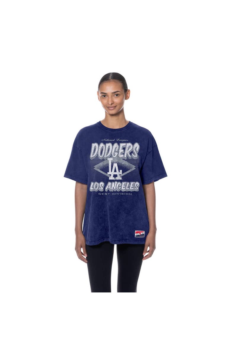 New Era Women's New Era  Royal Los Angeles Dodgers Mineral Wash Oversized T-Shirt, Alternate, color, 