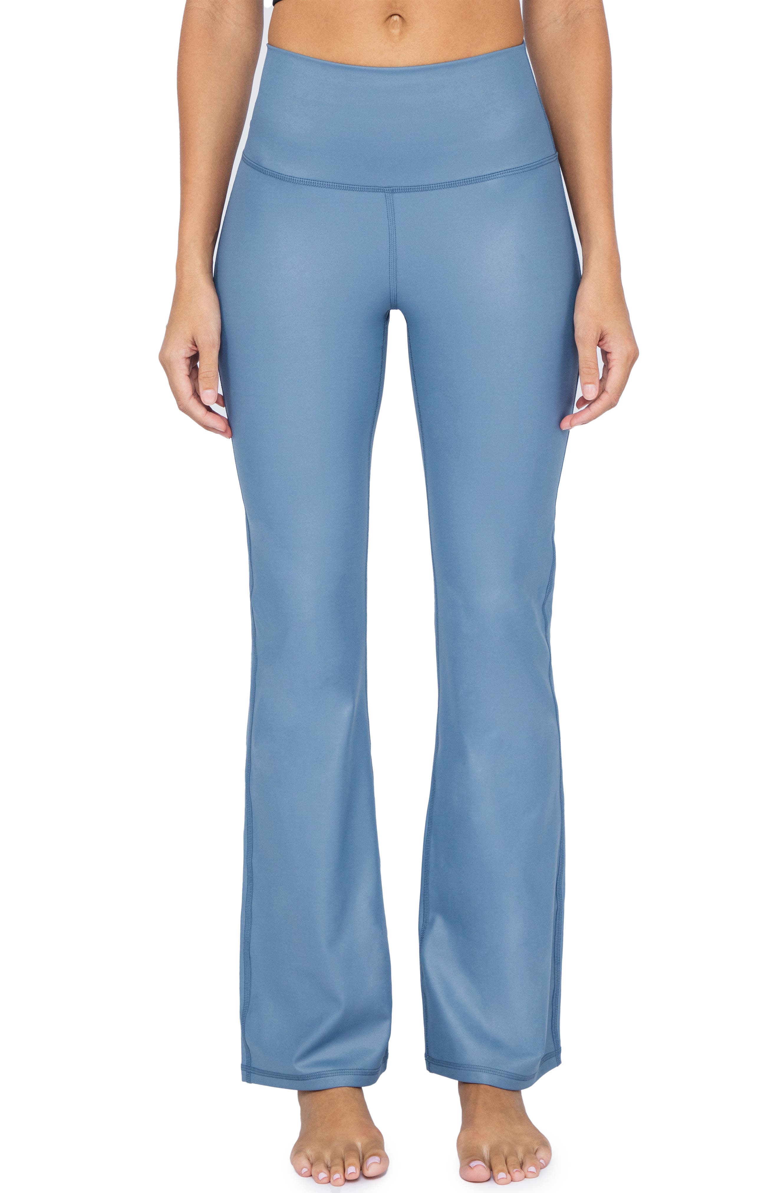 90 DEGREE BY REFLEX Faux Leather Yoga Pants