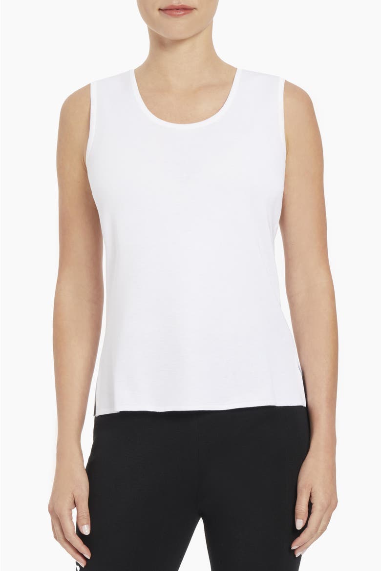 Scoop Neck Sweater Tank, Alternate, color, WHITE