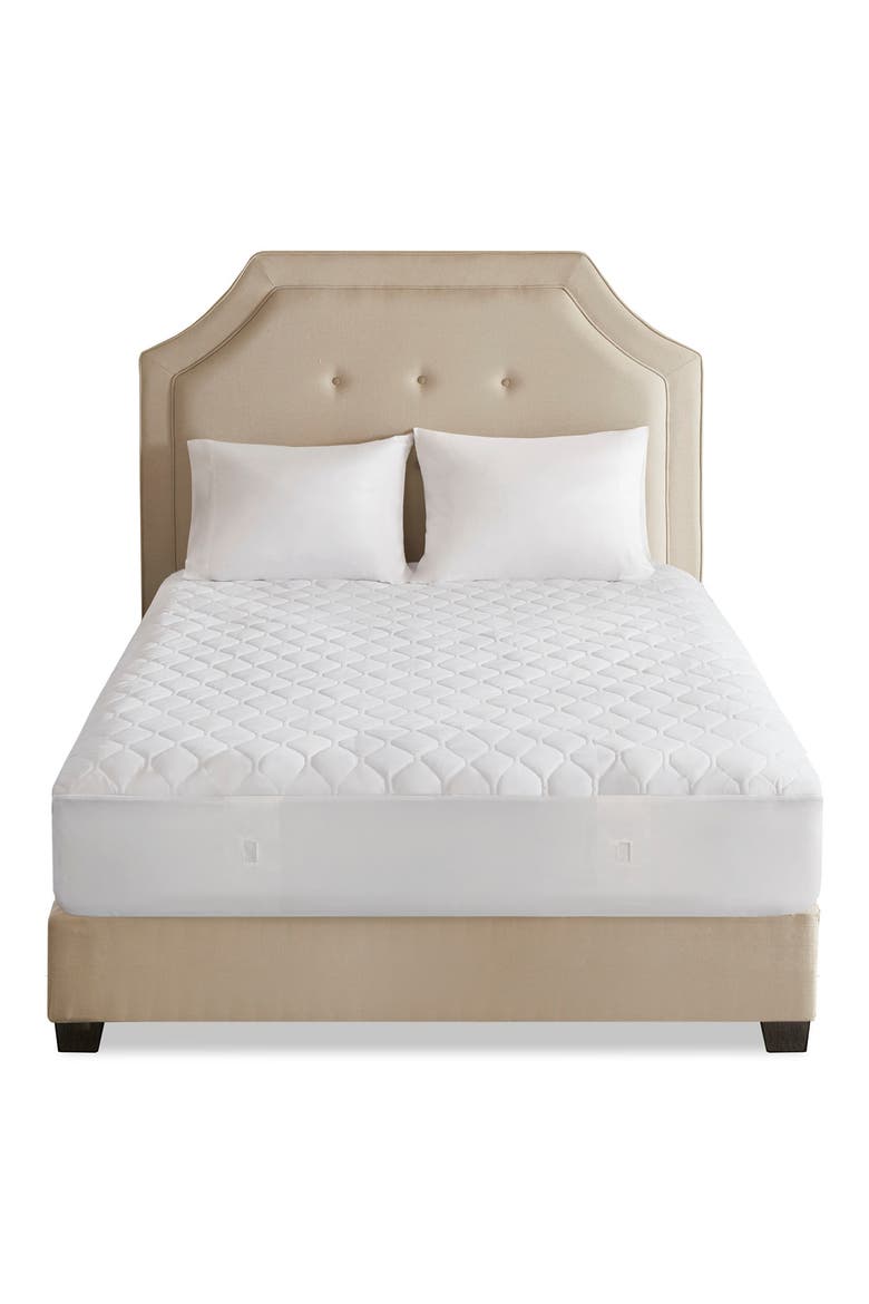 Heated Mattress Pad, Main, color, WHITE