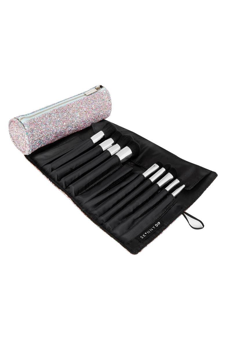 Treasure Glitter Cosmetics Roll Bag, Alternate, color, NO COLOR