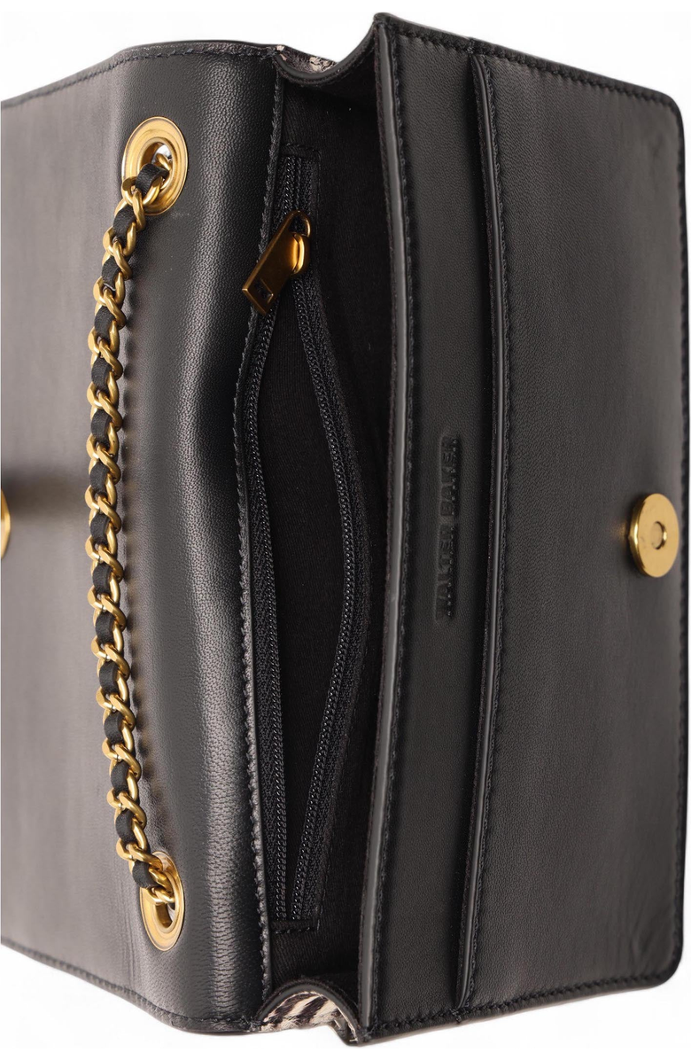 Walter Baker Addison Mini Flap, Alternate, color, Black