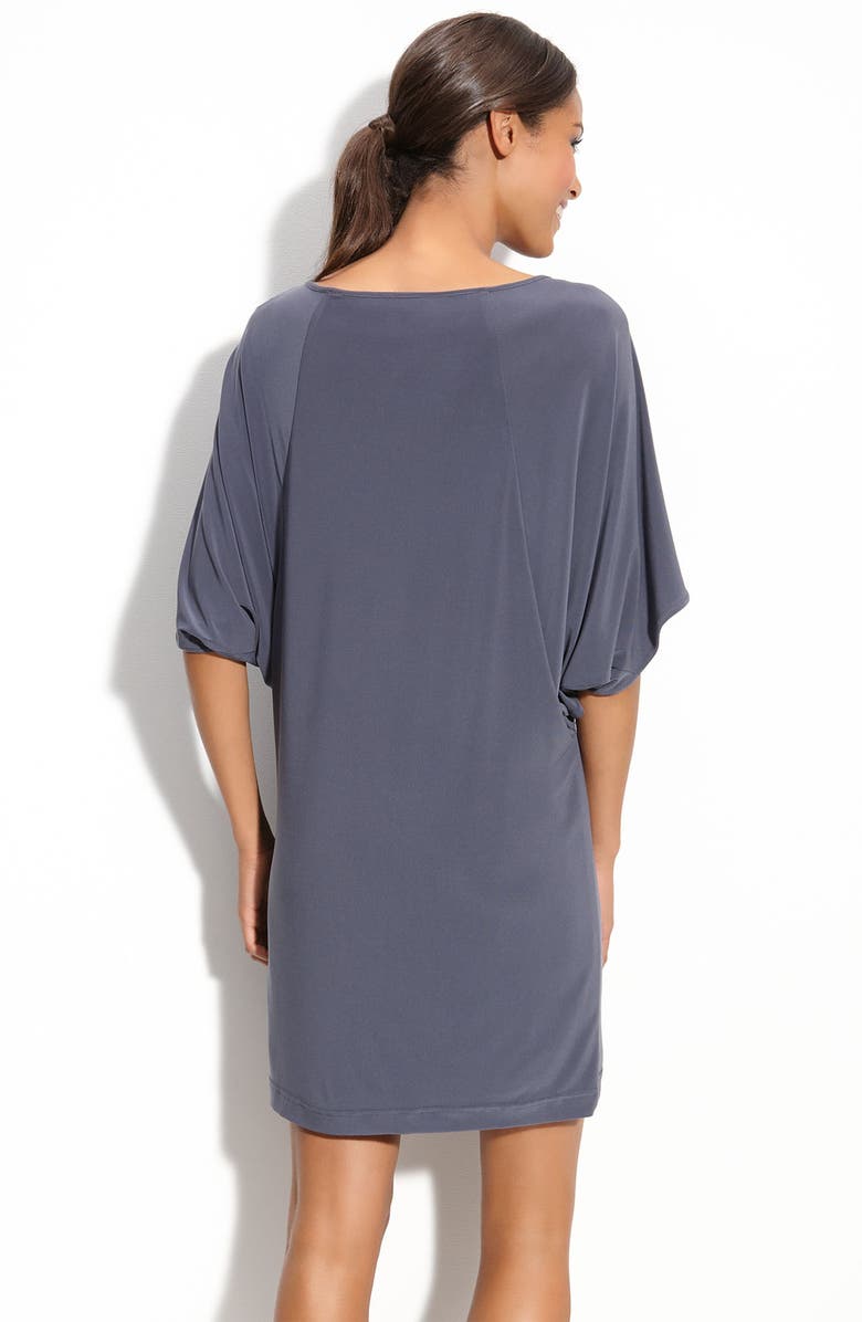 Adrianna Papell Beaded Batwing Dress, Alternate, color, 