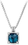 David Yurman Châtelaine Small Pavé Bezel Pendant Necklace with Diamonds