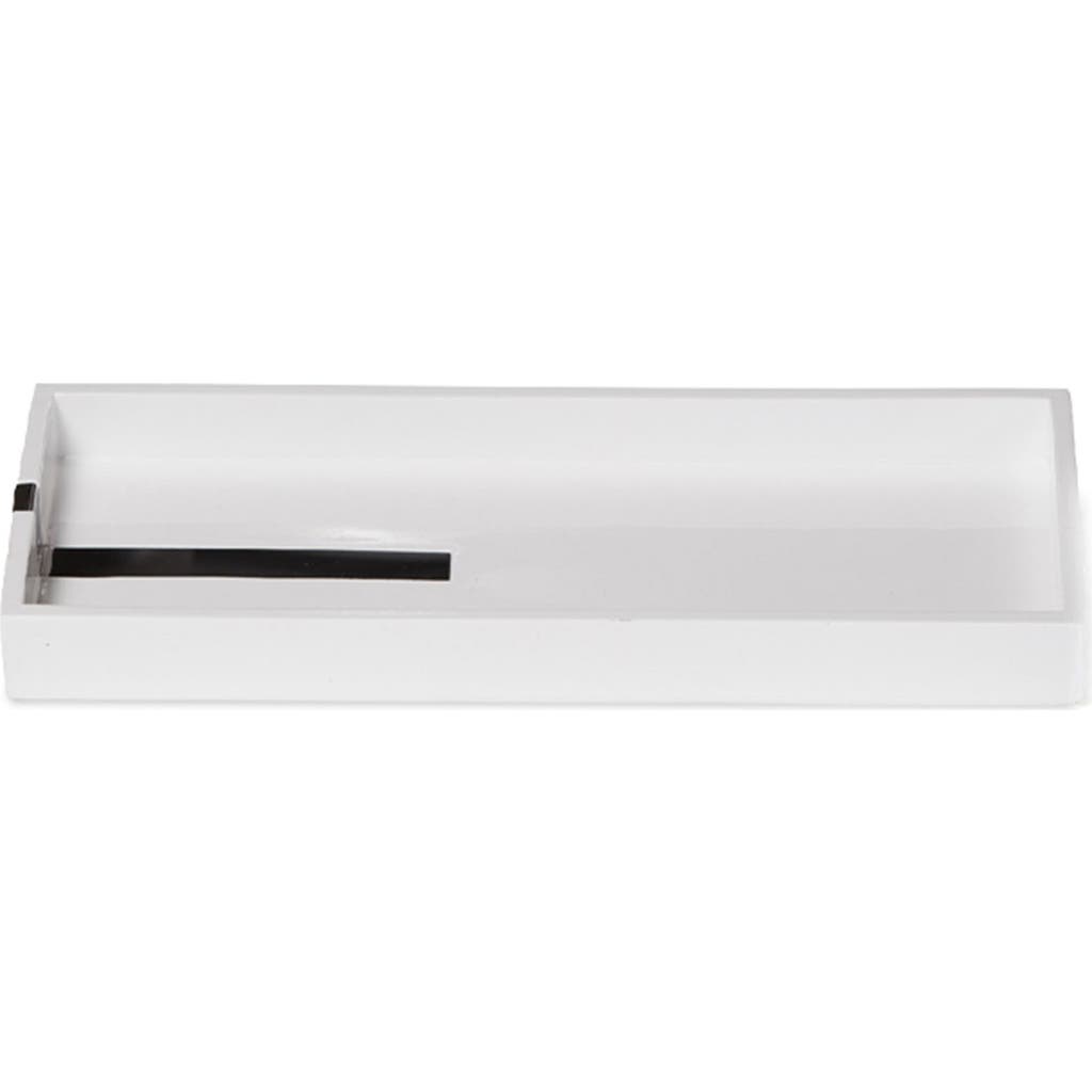 Roselli Trading Company Houston Street Amenity Tray In White