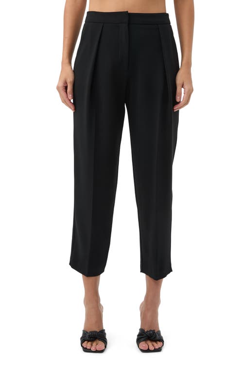 Trina Turk Larch Ankle Length Suiting Pant In Black