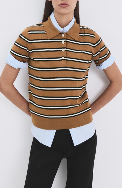 Stripe Polo Sweater