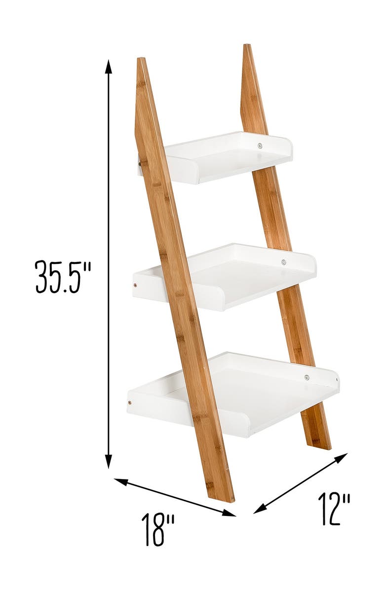 HONEY-CAN-DO 3-Tier Ladder Shelf, Alternate, color, 