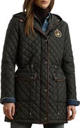 Lauren Ralph Lauren Logo Patch Quilted Coat