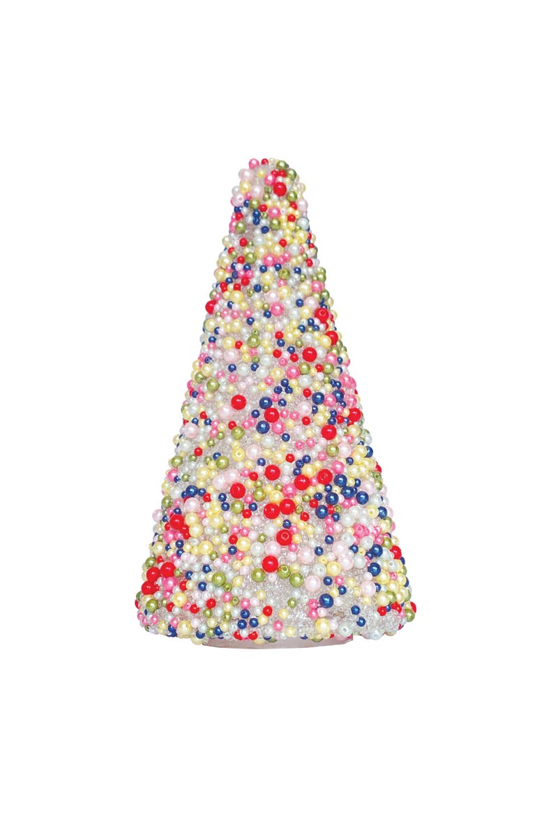 Beaded Glass Tree with Acrylic Accents, Main, color, Multicolor