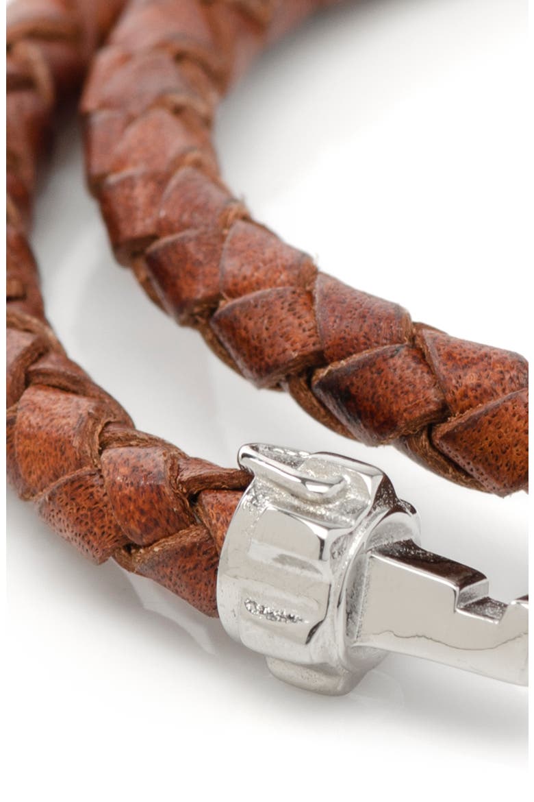 Star Wars™ Obi Wan Kenobi Braided Leather Lightsaber Bracelet, Alternate, color, BROWN