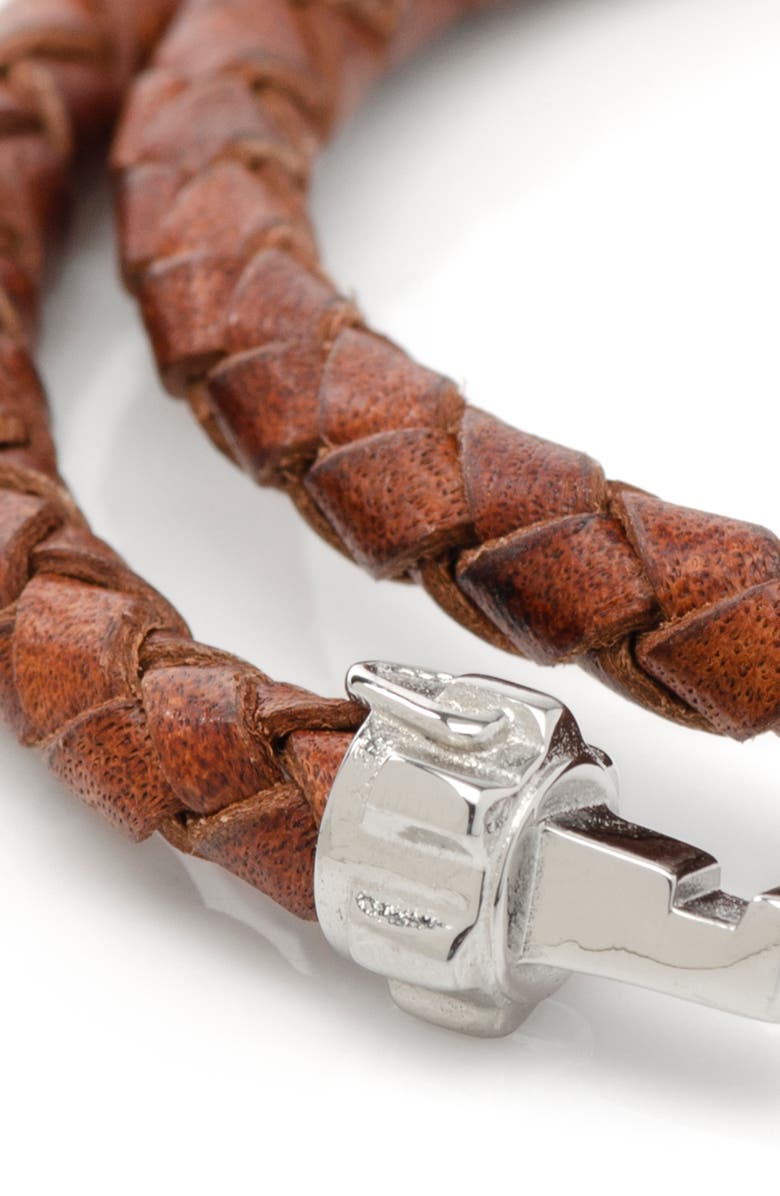 Cufflinks, Inc. Star Wars<sup>™</sup> Obi Wan Kenobi Braided Leather Lightsaber Bracelet, Alternate, color, Brown