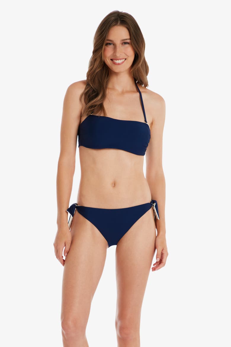 Bandeau Top, Alternate, color, Navy Ivory