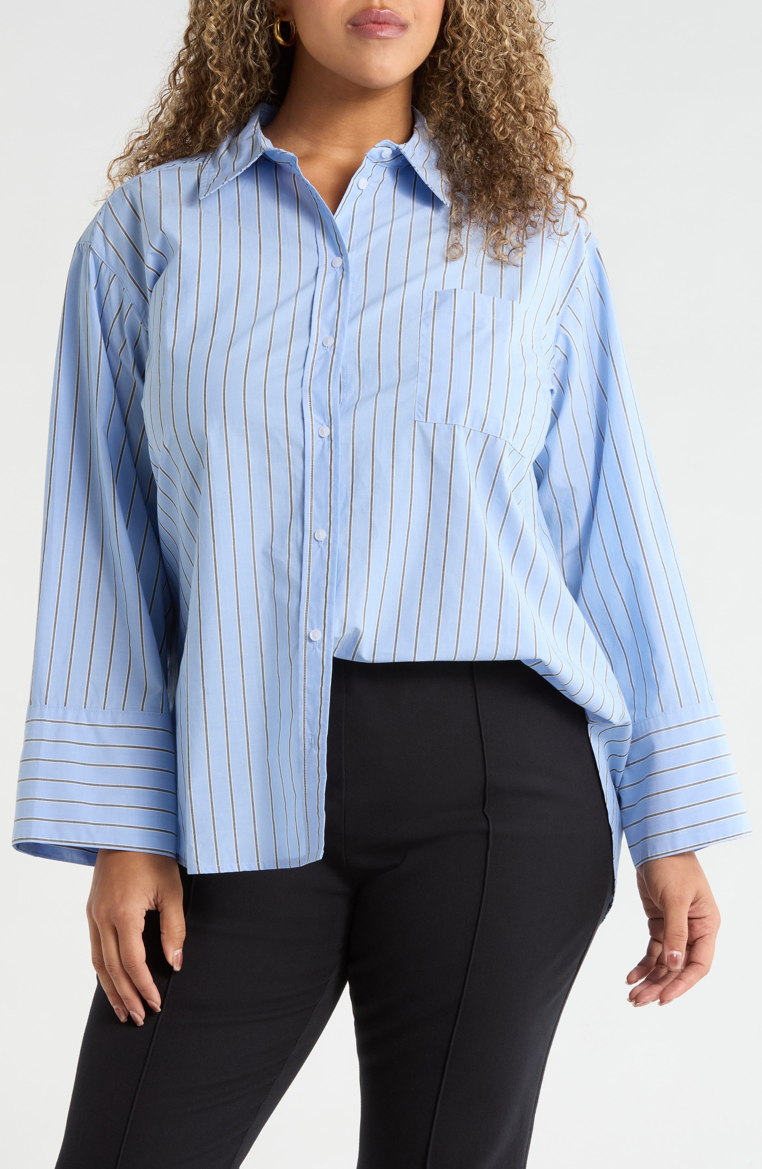 selected BLUE- NAVY SHAYNA STRIPE