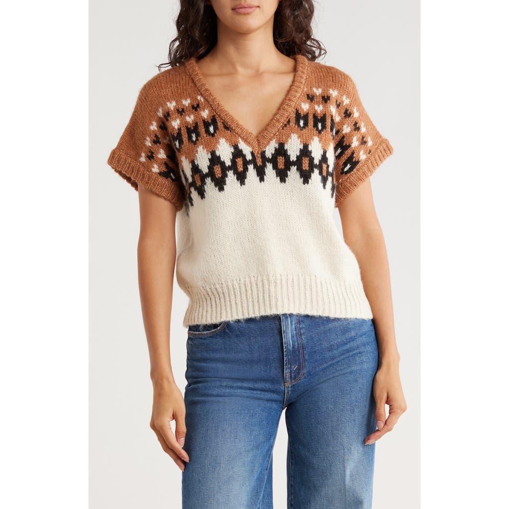 Blu Pepper Sweater Vest In Multi