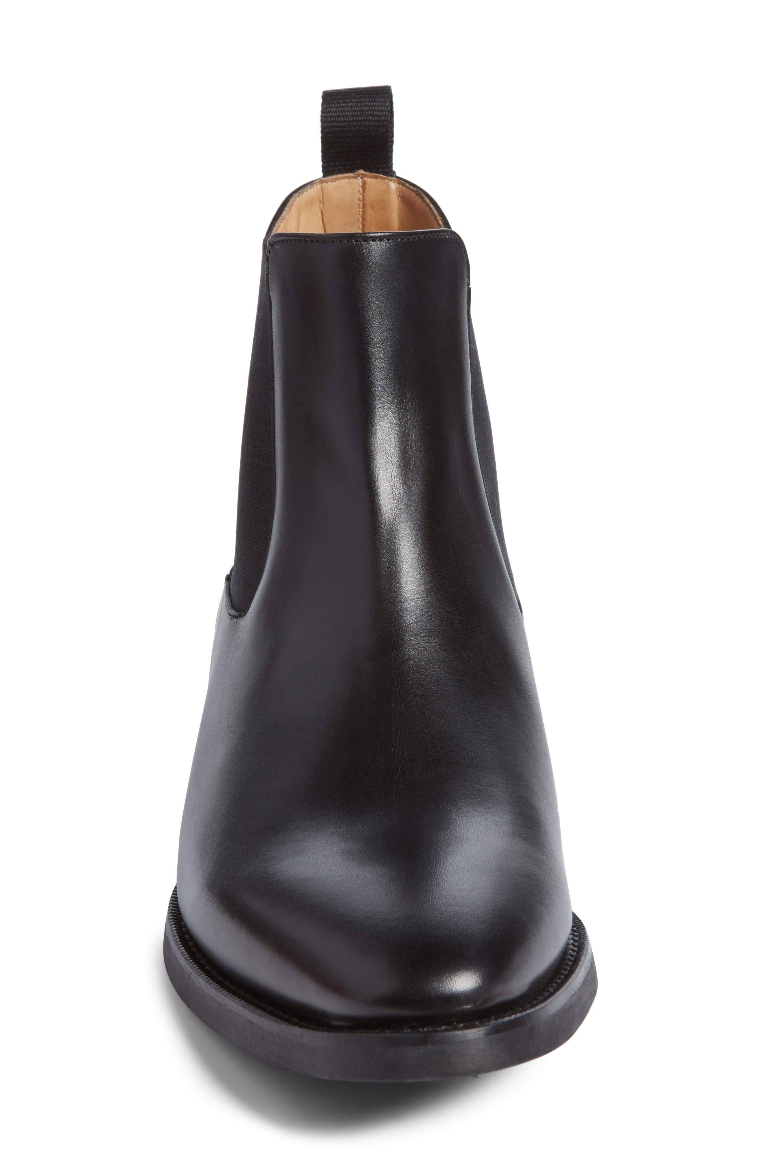 Ellis Water Resistant Chelsea Boot, Alternate, color, BLACK LEATHER