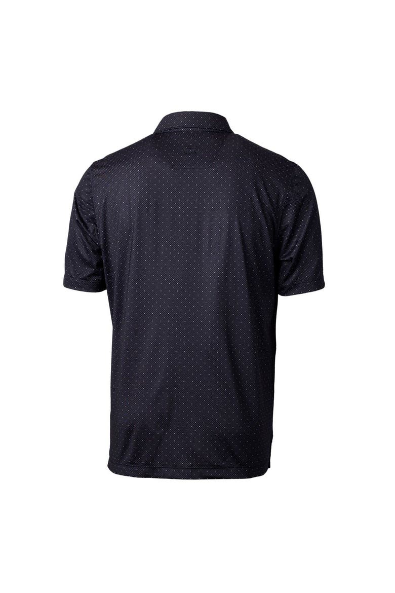Men's Cutter & Buck  Black Lehigh Valley IronPigs Pike Double Dot Print Stretch Polo, Alternate, color, Black