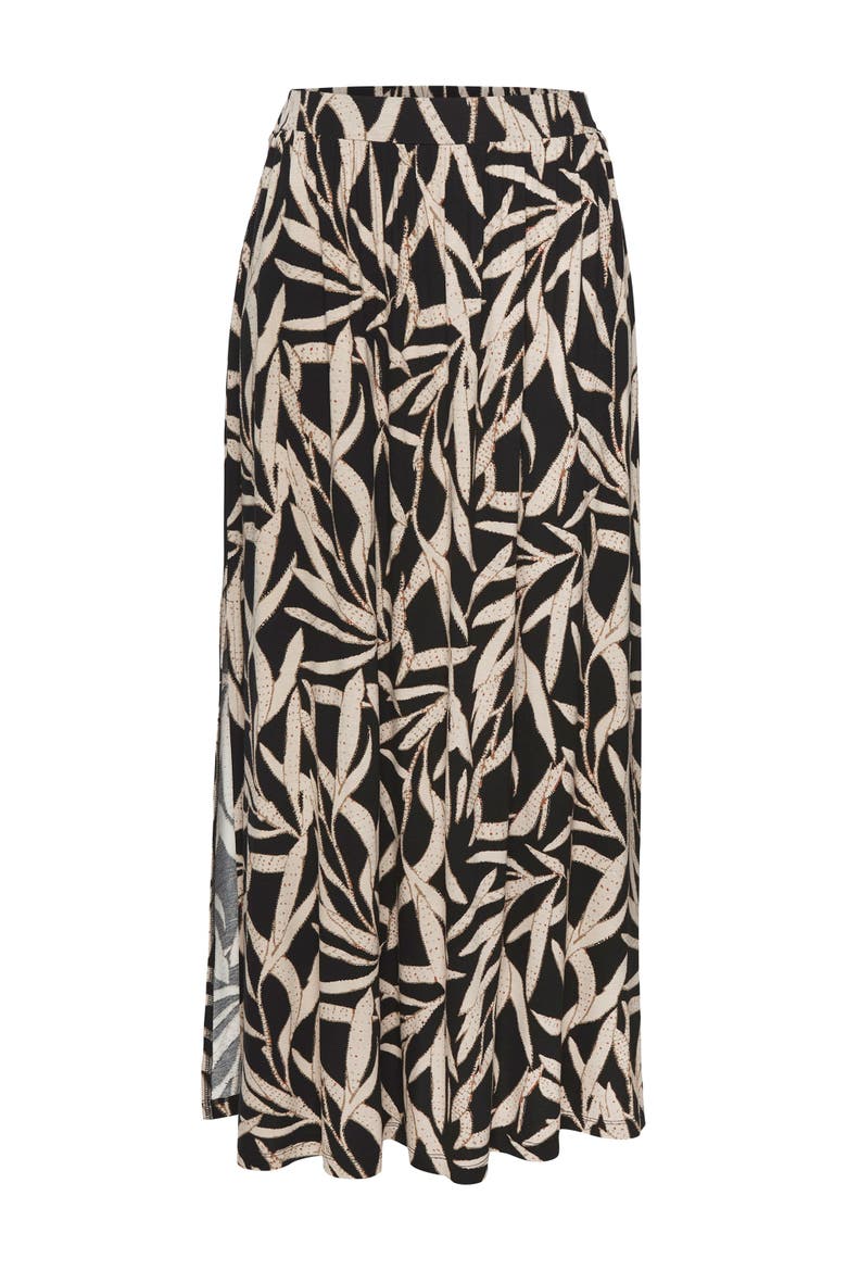 Side Slit Maxi Skirt, Alternate, color, Black & Taupe