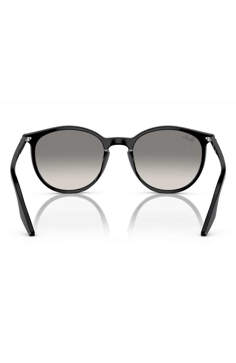 Ray-Ban 54mm Gradient Phantos Round Sunglasses, Alternate, color, Black