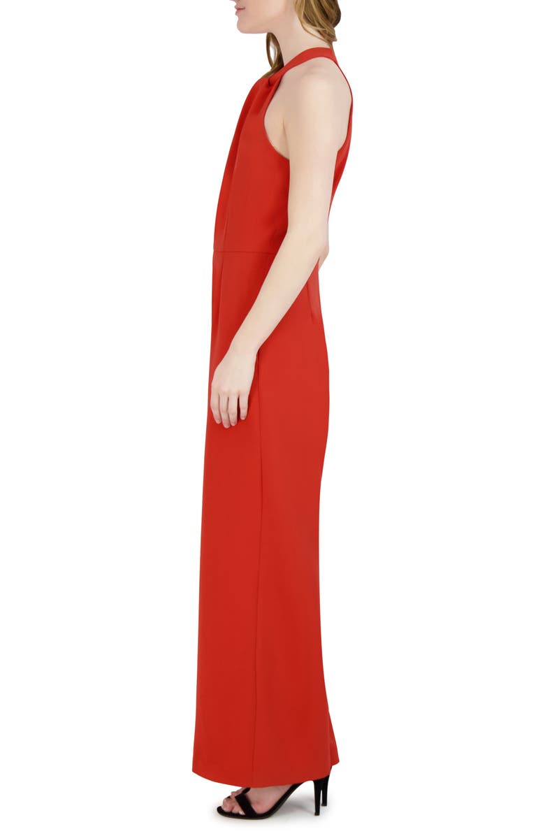 Julia Jordan Halter Neck Wide Leg Jumpsuit, Alternate, color, Spice