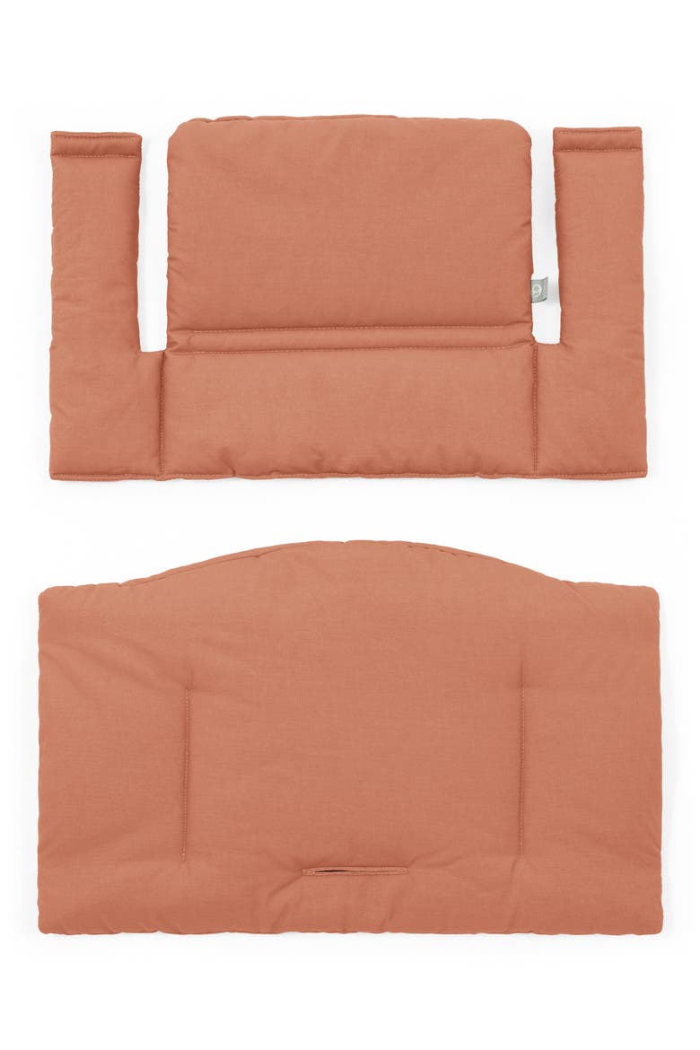 Tripp Trapp® Highchair², Cushion & Stokke® Tray, Alternate, color, TERRACOTA W/ TERROCATA