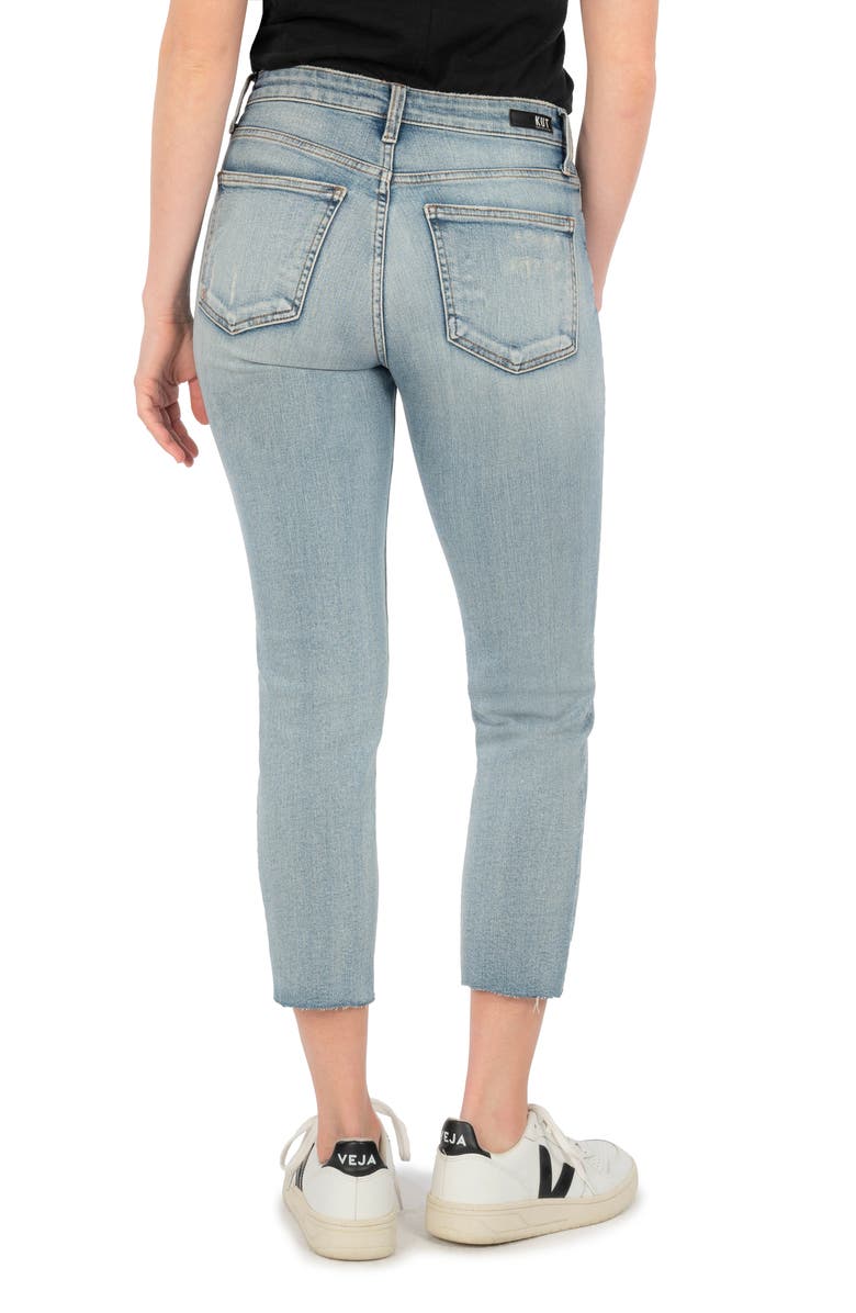 SWAT FAME KUT from the Kloth<sup>®</sup> Rachael Raw Hem Cropped Mom Jeans, Alternate, color, 
