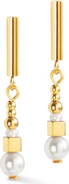 COEUR DE LION Shimmering Princess Pearls Gold Earrings